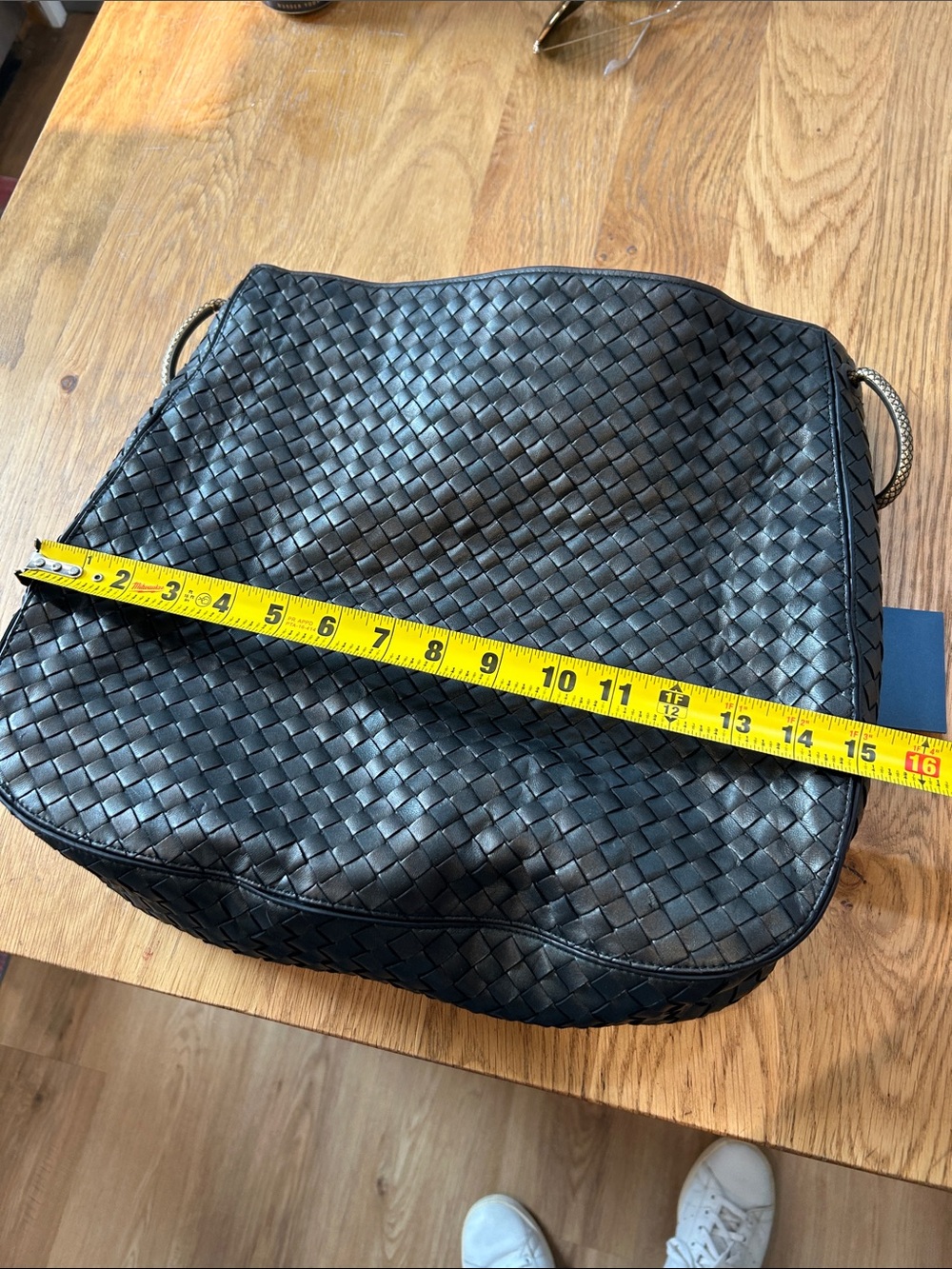 Bottega Veneta Black Woven Leather Hobo Bag 15x13- Authenticated- Make an Offer! - Picture 12 of 12